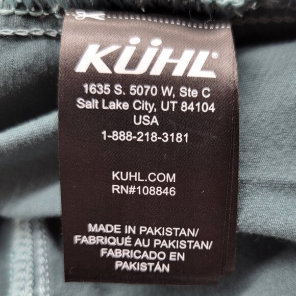 Kuhl Kultivatr Women's Twill Button Up Jacket Large Stretch Eucalyptus Blue - Picture 9 of 13